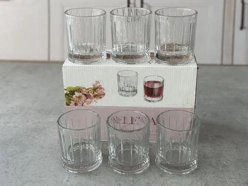 TR5190GCL Set pahare sticla 220ml 6buc "Selena" 1/4