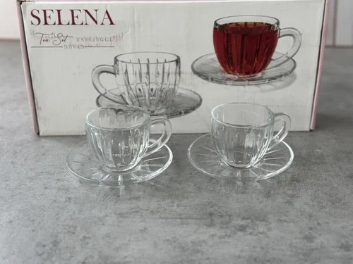 TS3023GCL Set ceai sticla 12buc "Selena" 1/4