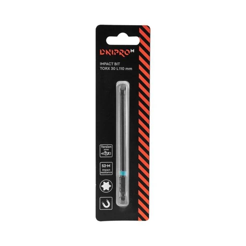 Насадка (бита) DNIPRO-M Impact, S2-М (TORX30, 110мм)