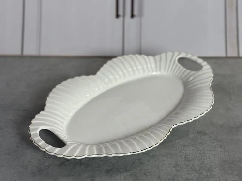 YDB413 Platou oval cu minere ceramica 40*25cm 1/18