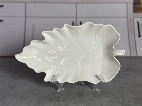 QC1806 Platou ceramica 20*35*5cm "Frunza" 1/36